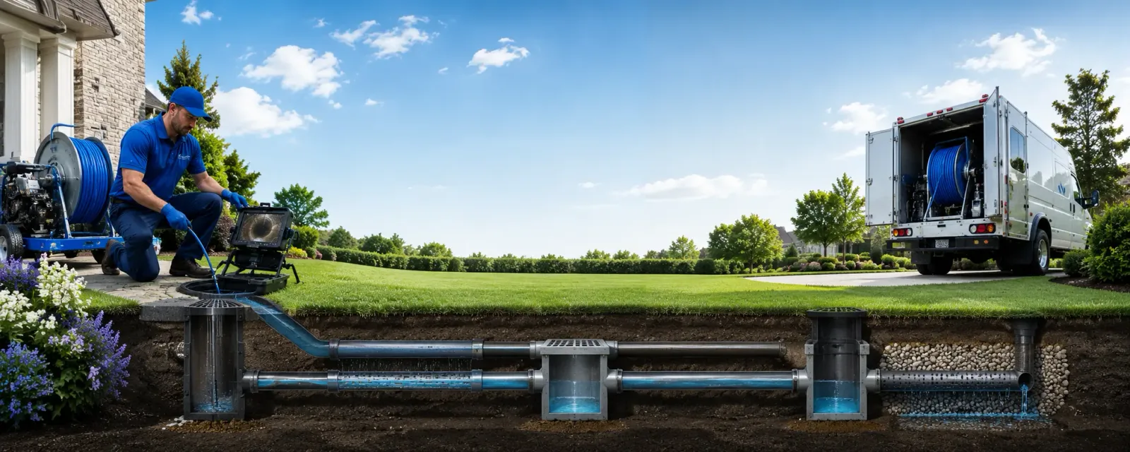 Outdoor drain cleaning information for West Jefferson, NC